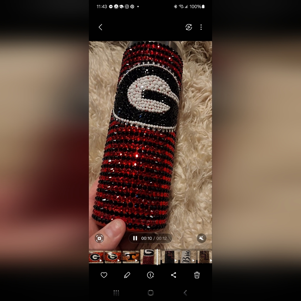 Georgia bling tumbler